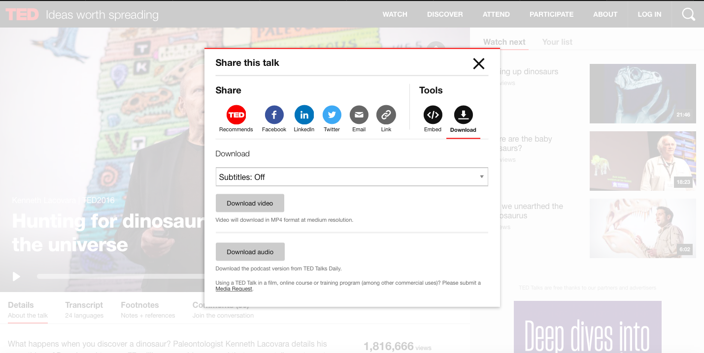 How Do I Download Talks To Watch Offline Ted